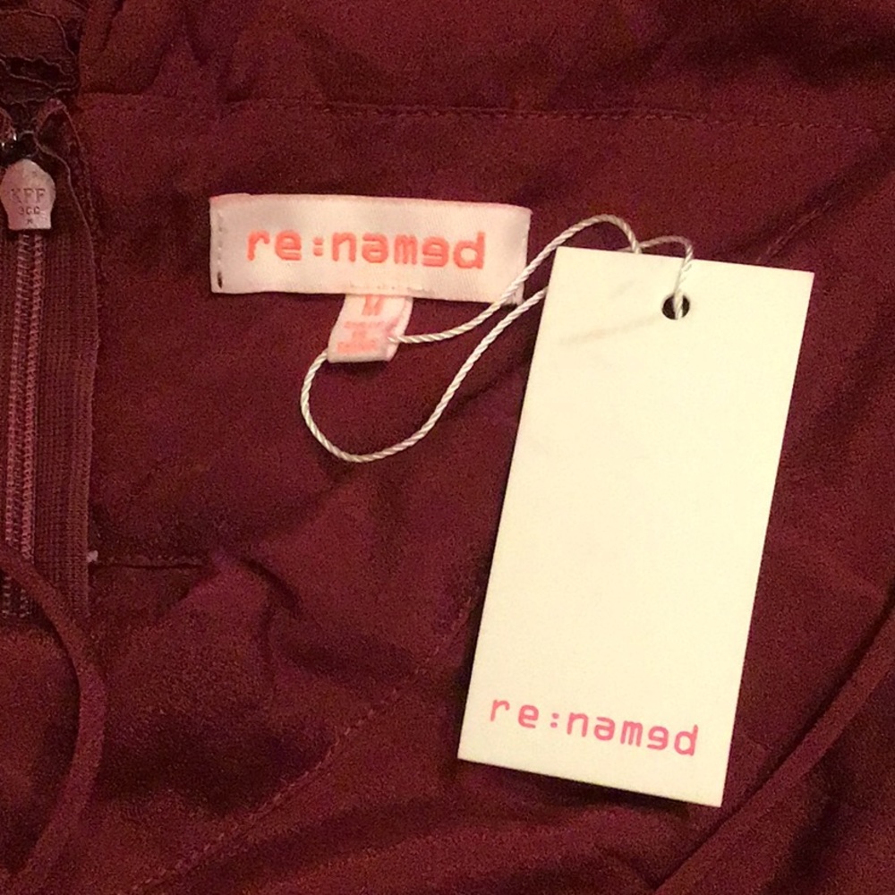 NWT✨Burgundy Lace Midi Dress - Picture 6 of 7